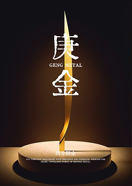 Golden Sword Sculpture