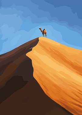 Camel on a Dune