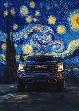 GMC Truck Starry Night