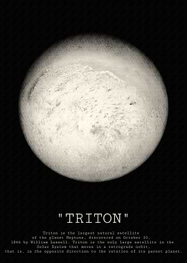 Triton Moon Illustration