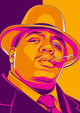 The Notorious B.I.G. Pop Art Portrait