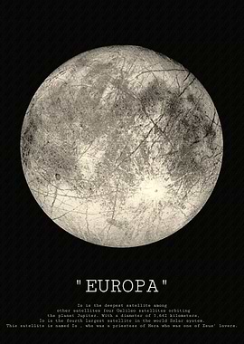Europa Moon Poster