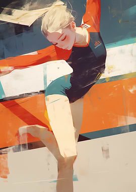 Gymnast in Motion