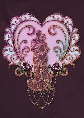 Glitter Heart Couple