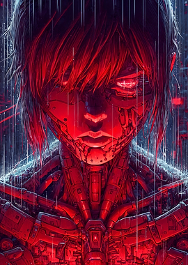 Cyberpunk Android Portrait