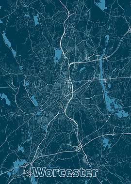 Worcester City Map