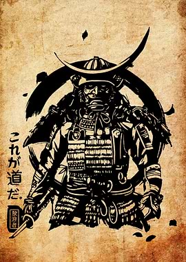 Samurai Warrior Print
