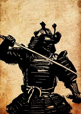 Samurai Warrior Silhouette