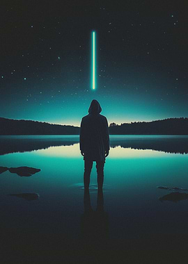 Starry Night at a Quiet Lake