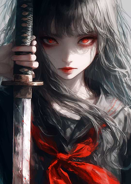 Anime Girl with Katana