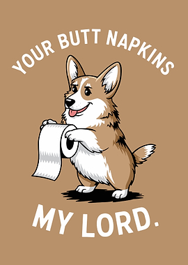 Corgi Butt Napkins