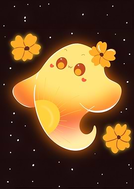 Cute Sun Ghost Spirit