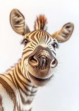 Smiling Zebra Selfie