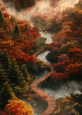 Autumn Forest Path