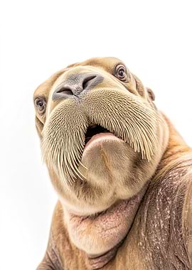 Selfie Walrus Playful Animal Decor