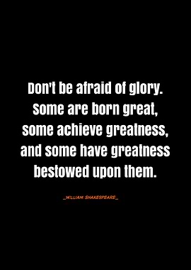 Shakespeare Quote on Glory