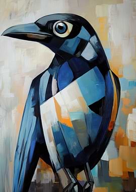 Raven Oil Painting