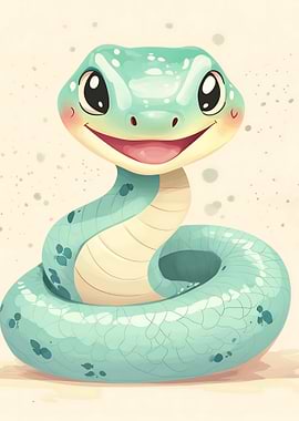 Cute Cartoon Snake