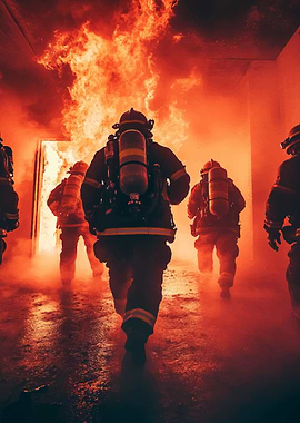 Firefighter Fireman Flame