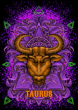 Taurus Zodiac Sign Illustration