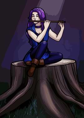 Forest Flute Player