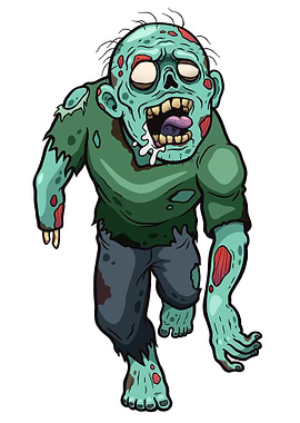 Cartoon Zombie Illustration