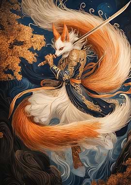 Kitsune Warrior Japan