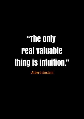 Einstein Quote on Intuition