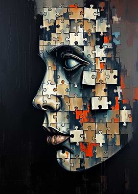 Puzzle Face Portrait