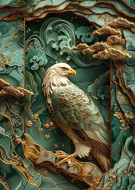 Golden Eagle Art Deco