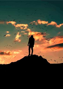 Silhouette at Sunset