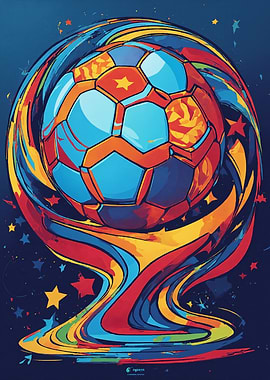 Soccer Ball Trophy Art