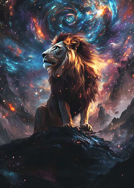 Lion King of the Cosmos galaxy
