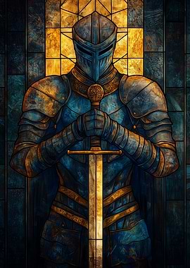 Stained Glass Knight