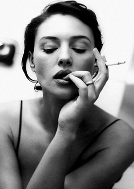Woman Smoking Cigarette
