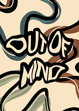 Inspirational Motivational Quote Out of Mind Vintage Retro