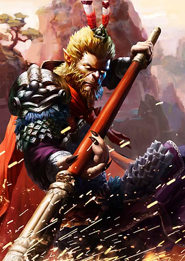 Monkey King with Staff