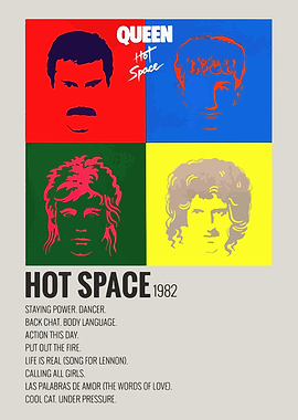 Queen Hot Space Album Cover