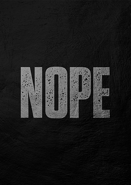 Nope Text Art