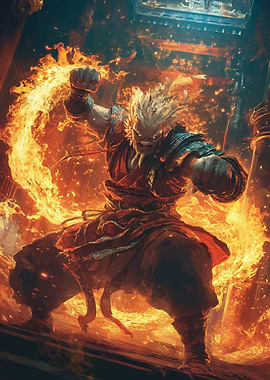 Wukong with Magic Fire
