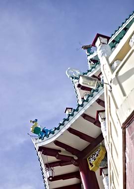 Chinese Temple Roof Detail