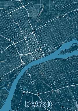 Detroit City Map