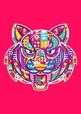 Geometric Tiger Design