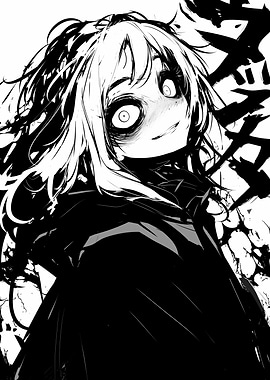 Anime Girl with Creepy Smile