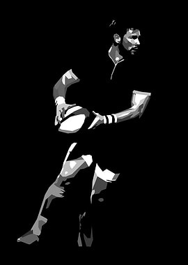Rugby Player Silhouette