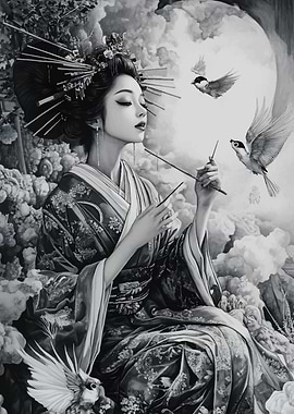 Geisha Japanese Samurai