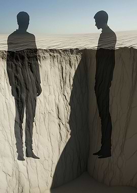 Silhouettes in a Crevice