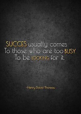 Success Quote - Henry David Thoreau