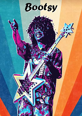 Bootsy Collins Retro Poste