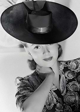 Woman in Wide Brimmed Hat